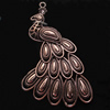 Pendant, Zinc Alloy Jewelry Findings, Lead-free, Animal 78x51mm, Sold by Bag
