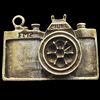 Pendant, Zinc Alloy Jewelry Findings, Lead-free, Camera 35x26mm, Sold by Bag