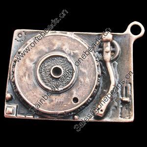 Pendant, Zinc Alloy Jewelry Findings, Lead-free, Camera 39x26mm, Sold by Bag