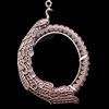 Pendant, Zinc Alloy Jewelry Findings, Lead-free, Animal 77x53mm, Sold by Bag
