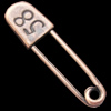 Pendant, Zinc Alloy Jewelry Findings, Lead-free, brooch 37x10mm, Sold by Bag