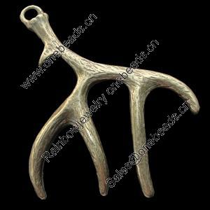 Pendant, Zinc Alloy Jewelry Findings, Lead-free,51x43mm, Sold by Bag