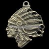Pendant, Zinc Alloy Jewelry Findings, Lead-free, Head 32x29mm, Sold by Bag