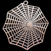 Pendant, Zinc Alloy Jewelry Findings, Lead-free,cobweb 54x54mm, Sold by Bag