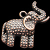 Pendant, Zinc Alloy Jewelry Findings, Lead-free,Animal 31x30mm, Sold by Bag