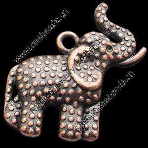 Pendant, Zinc Alloy Jewelry Findings, Lead-free,Animal 31x30mm, Sold by Bag