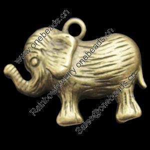 Pendant, Zinc Alloy Jewelry Findings, Lead-free,Animal 22x30mm, Sold by Bag