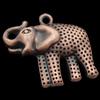Pendant, Zinc Alloy Jewelry Findings, Lead-free,Animal 26x30mm, Sold by Bag