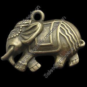 Pendant, Zinc Alloy Jewelry Findings, Lead-free,Animal 19x30mm, Sold by Bag