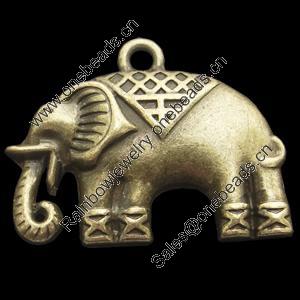 Pendant, Zinc Alloy Jewelry Findings, Lead-free,Animal 19x30mm, Sold by Bag