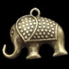 Pendant, Zinc Alloy Jewelry Findings, Lead-free,Animal 21x29mm, Sold by Bag