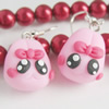 Handmade Fimo Earring, Bead size:10-15mm, Sold by Dozen 