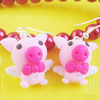 Handmade Fimo Earring, Bead size:10-15mm, Sold by Dozen 