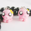 Handmade Fimo Earring, Bead size:10-15mm, Sold by Dozen 