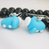 Handmade Fimo Earring, Bead size:10-15mm, Sold by Dozen 