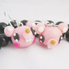 Handmade Fimo Earring, Bead size:10-15mm, Sold by Dozen 