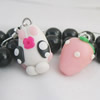 Handmade Fimo Earring, Bead size:10-15mm, Sold by Dozen 