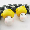 Handmade Fimo Earring, Bead size:10-15mm, Sold by Dozen 