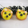 Handmade Fimo Earring, Bead size:10-15mm, Sold by Dozen 