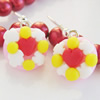 Handmade Fimo Earring, Bead size:10-15mm, Sold by Dozen 