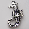 Hollow Bali Pendant Zinc Alloy Jewelry Findings, Lead-free, Animal 21x40mm, Sold by Bag