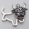 Hollow Bali Pendant Zinc Alloy Jewelry Findings, Lead-free, Animal 26x34mm, Sold by Bag