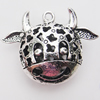 Hollow Bali Pendant Zinc Alloy Jewelry Findings, Lead-free, Animal 26mm, Sold by Bag