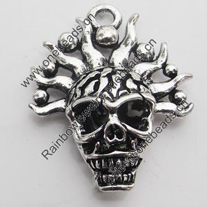 Hollow Bali Pendant Zinc Alloy Jewelry Findings, Lead-free, Head 26x31mm, Sold by Bag