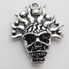 Hollow Bali Pendant Zinc Alloy Jewelry Findings, Lead-free, Head 26x31mm, Sold by Bag