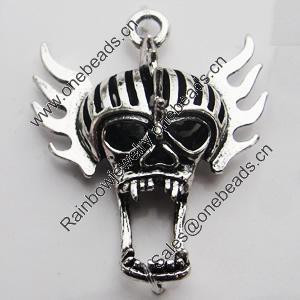 Hollow Bali Pendant Zinc Alloy Jewelry Findings, Lead-free, Head 29x34mm, Sold by Bag