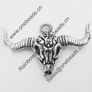 Hollow Bali Pendant Zinc Alloy Jewelry Findings, Lead-free, Head 29x46mm, Sold by Bag