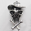 Hollow Bali Pendant Zinc Alloy Jewelry Findings, Lead-free, Head 44x27mm, Sold by Bag