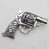 Hollow Bali Pendant Zinc Alloy Jewelry Findings, Lead-free, Gun 30x35mm, Sold by Bag