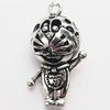 Hollow Bali Pendant Zinc Alloy Jewelry Findings, Lead-free, Animal 20x35mm, Sold by Bag