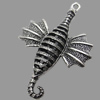 Hollow Bali Pendant Zinc Alloy Jewelry Findings, Lead-free, Animal 36x52mm, Sold by Bag