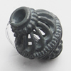 Hollow Bali Beads Zinc Alloy Jewelry Findings, Lead-free, 12x15mm, Sold by Bag