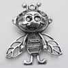 Hollow Bali Pendant Zinc Alloy Jewelry Findings, Lead-free, Animal 35x42mm, Sold by Bag