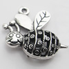Hollow Bali Pendant Zinc Alloy Jewelry Findings, Lead-free, Animal 23x14mm, Sold by Bag