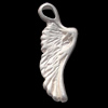 Pendant, Zinc Alloy Jewelry Findings, Lead-free,wing 9x22mm, Sold by Bag
