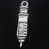 Pendant, Zinc Alloy Jewelry Findings, Lead-free, 4x22mm, Sold by Bag