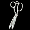 Pendant, Zinc Alloy Jewelry Findings, Lead-free,forfex 14x31mm, Sold by Bag