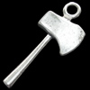 Pendant, Zinc Alloy Jewelry Findings, Lead-free,the axe 12x28mm, Sold by Bag