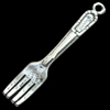 Pendant, Zinc Alloy Jewelry Findings, Lead-free,fork 8x52mm, Sold by Bag