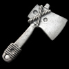 Pendant, Zinc Alloy Jewelry Findings, Lead-free,the axe 21x42mm, Sold by Bag