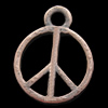 Pendant, Zinc Alloy Jewelry Findings, Lead-free, 12x11mm, Sold by Bag