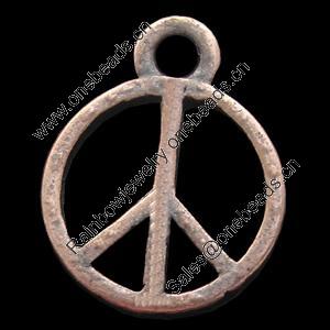 Pendant, Zinc Alloy Jewelry Findings, Lead-free, 12x11mm, Sold by Bag