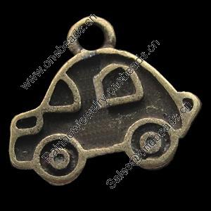 Pendant, Zinc Alloy Jewelry Findings, Lead-free, 9x13mm, Sold by Bag