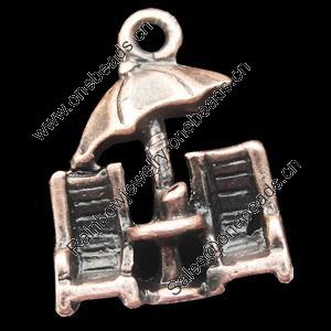 Pendant, Zinc Alloy Jewelry Findings, Lead-free, 16x14mm, Sold by Bag
