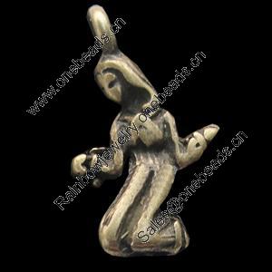 Pendant, Zinc Alloy Jewelry Findings, Lead-free, 14x12mm, Sold by Bag