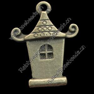 Pendant, Zinc Alloy Jewelry Findings, Lead-free, 19x17mm, Sold by Bag